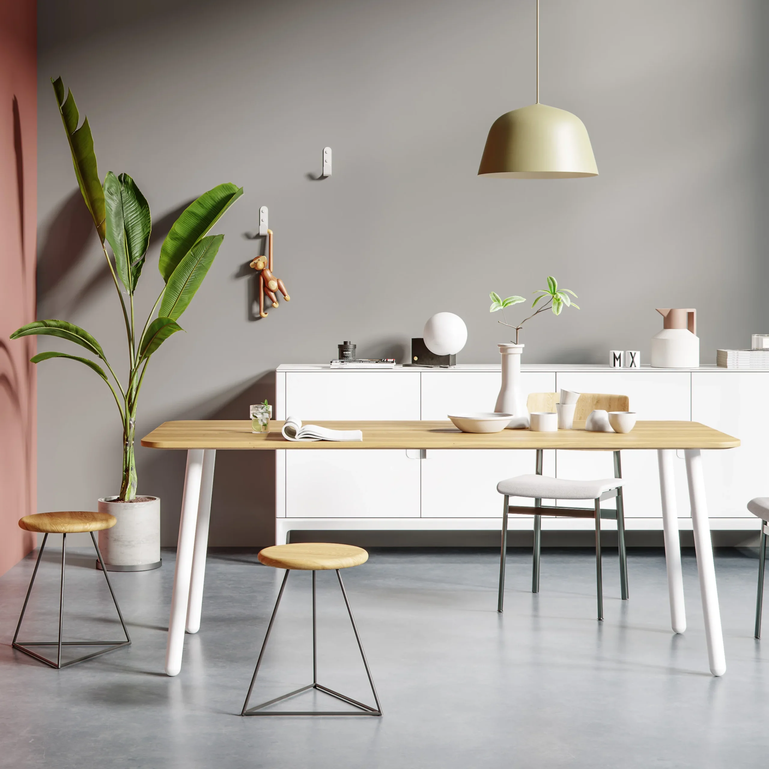 Round lauajalad valged